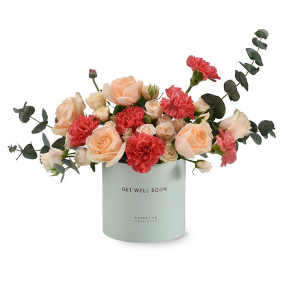 Sunset Bliss Get Well Soon Bloom Box - Zuvees.ae
