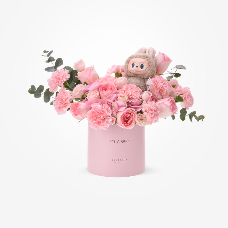 Labubu Pink Bloom Baby Girl Box