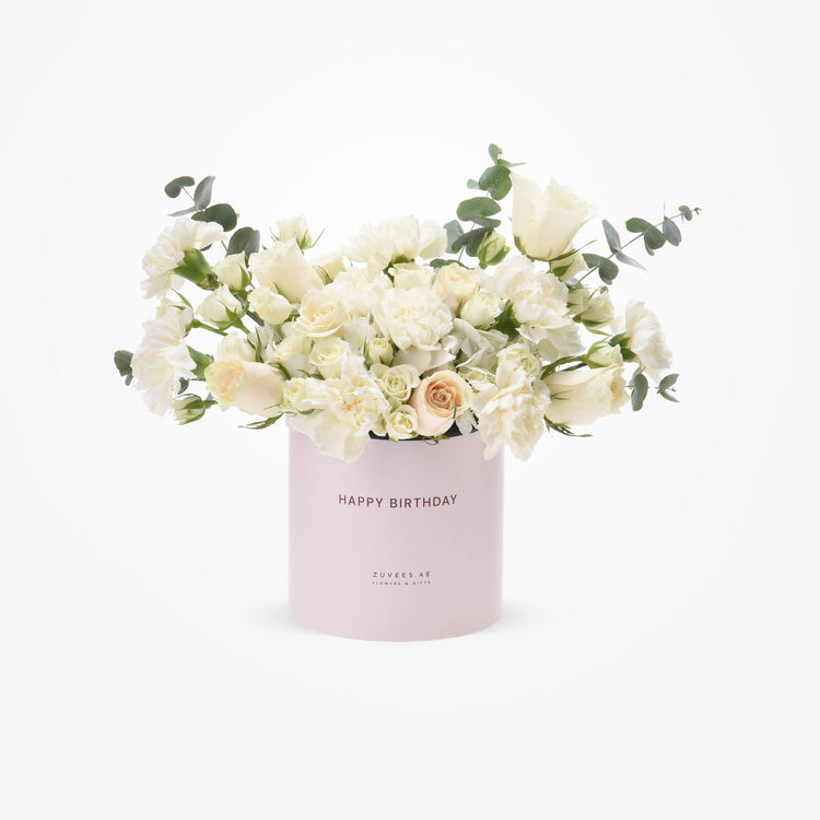 White Harmony Signature Birthday Bloom Box