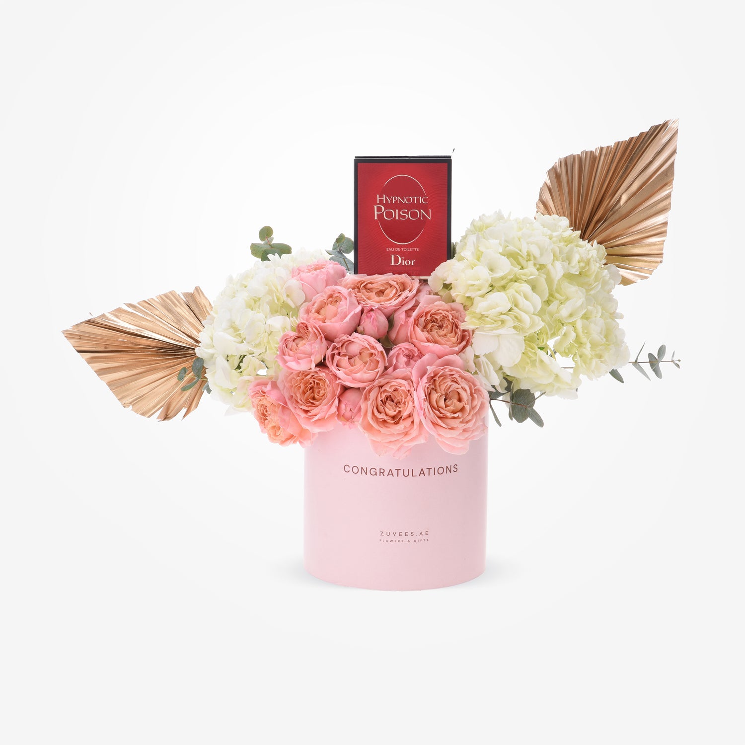 Golden Peach – Congratulations Bloom Box with Dior Poison
