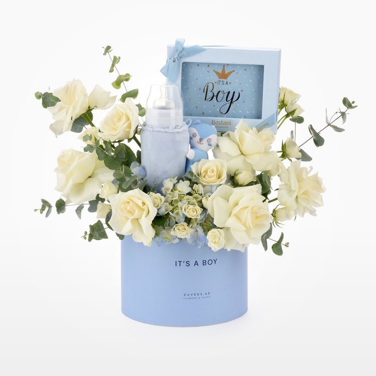 Blue Blossom Baby Boy Gift Box