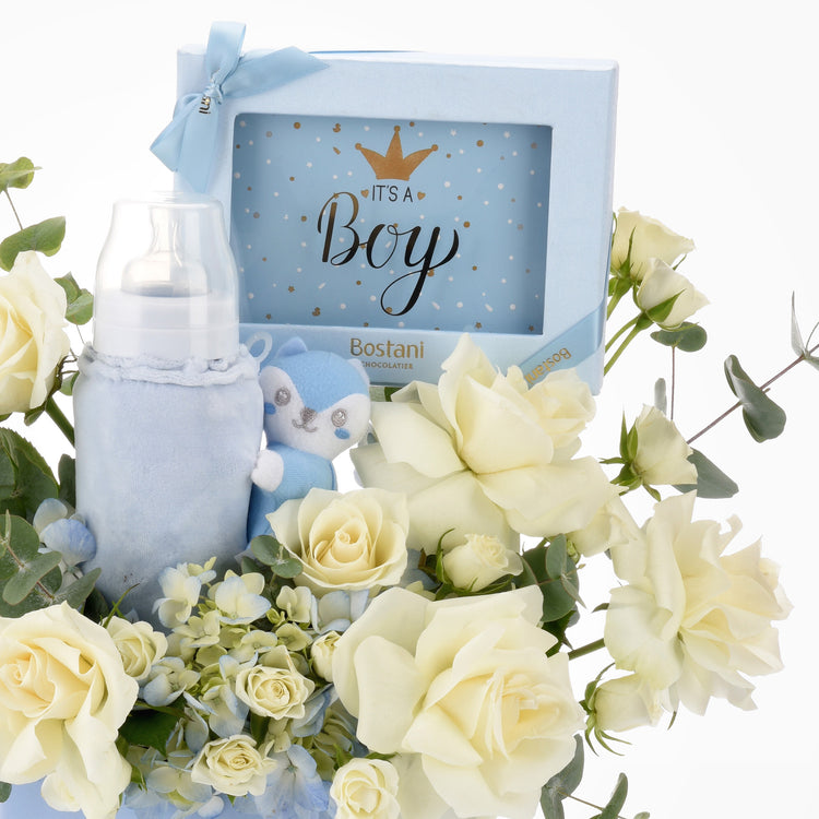 Blue Blossom Baby Boy Gift Box