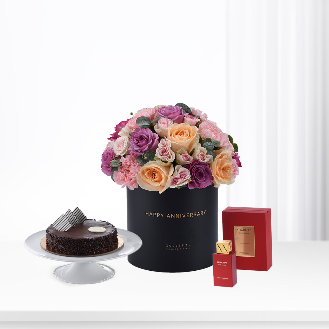 Blush &amp; Lavender Anniversary Gift Set - Zuvees.ae