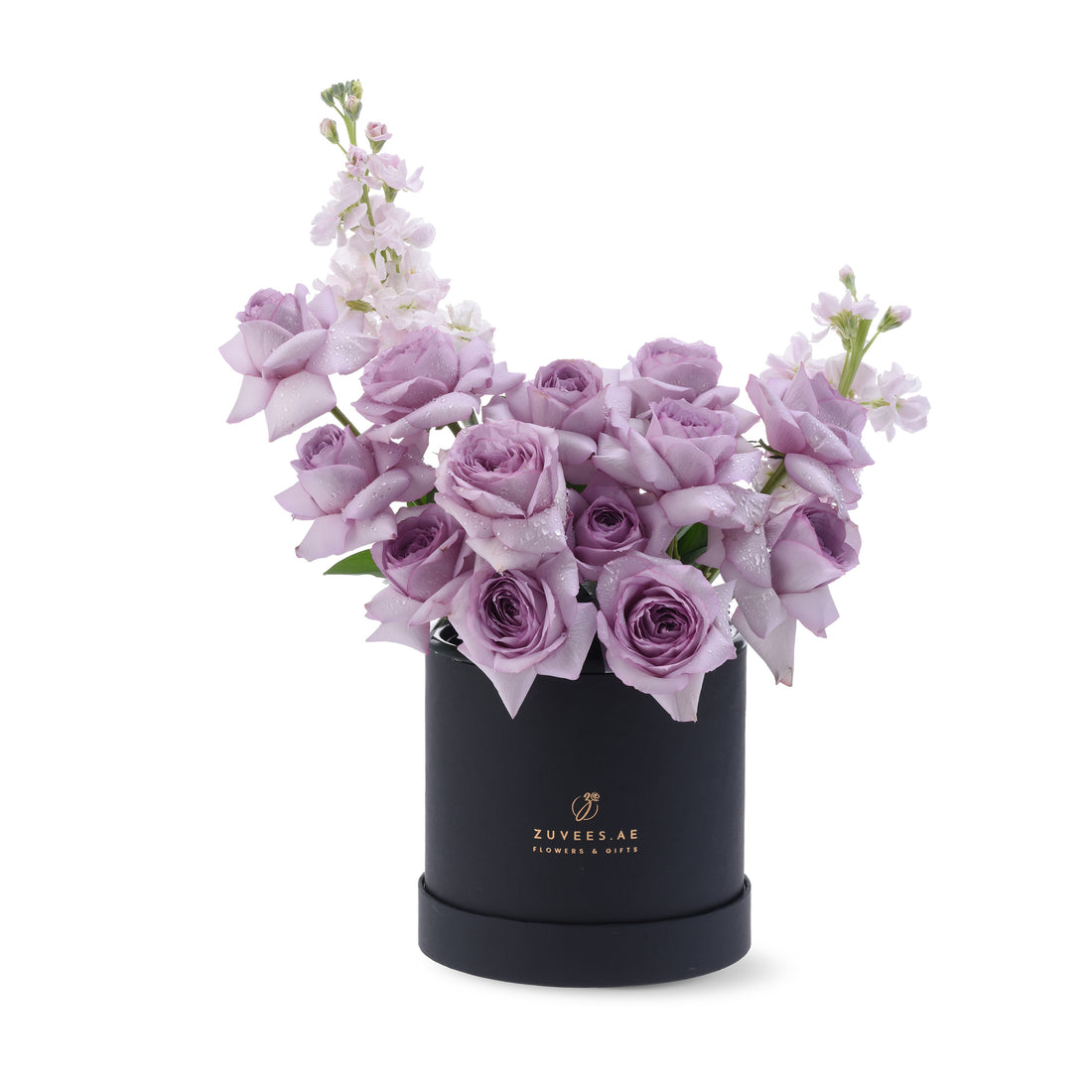 Lavender Bliss In Black Bloom Box - Zuvees.ae
