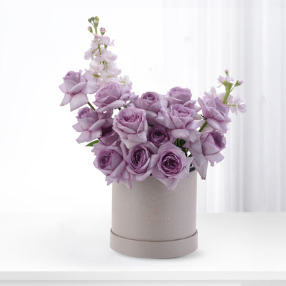 Lavender Bliss In Sand Bloom Box - Zuvees.ae