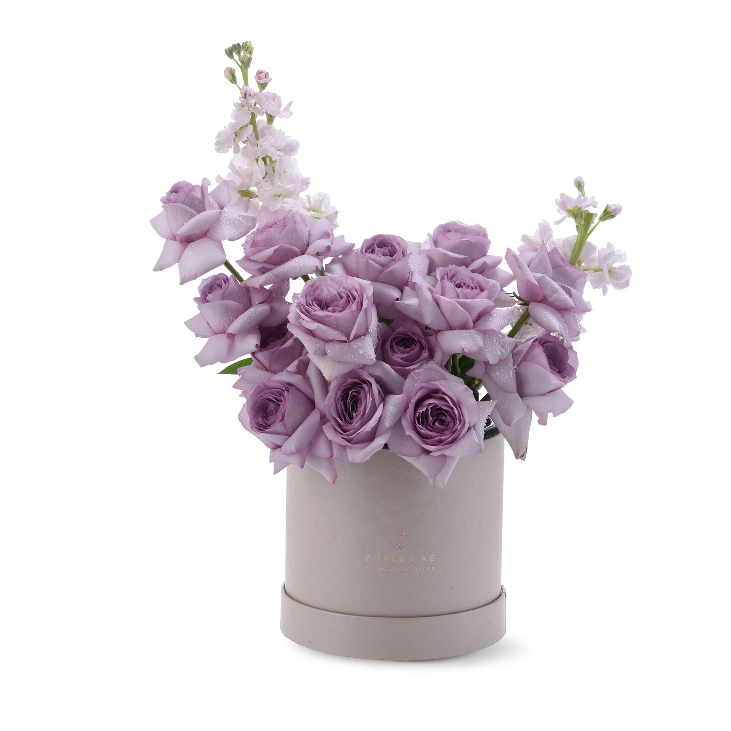 Lavender Bliss In Sand Bloom Box - Zuvees.ae