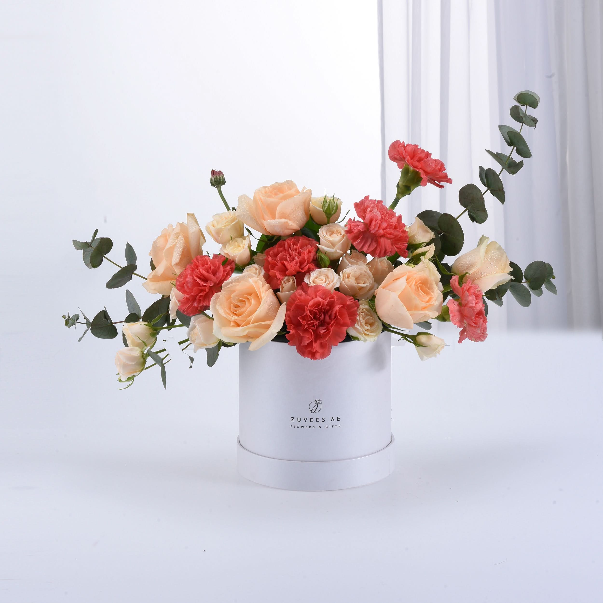 Sunset Bliss White Bloom Box - Zuvees.ae