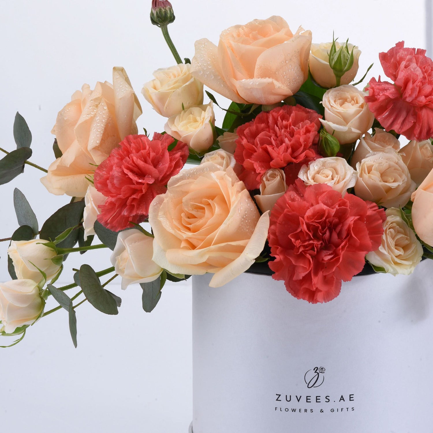 Sunset Bliss White Bloom Box - Zuvees.ae