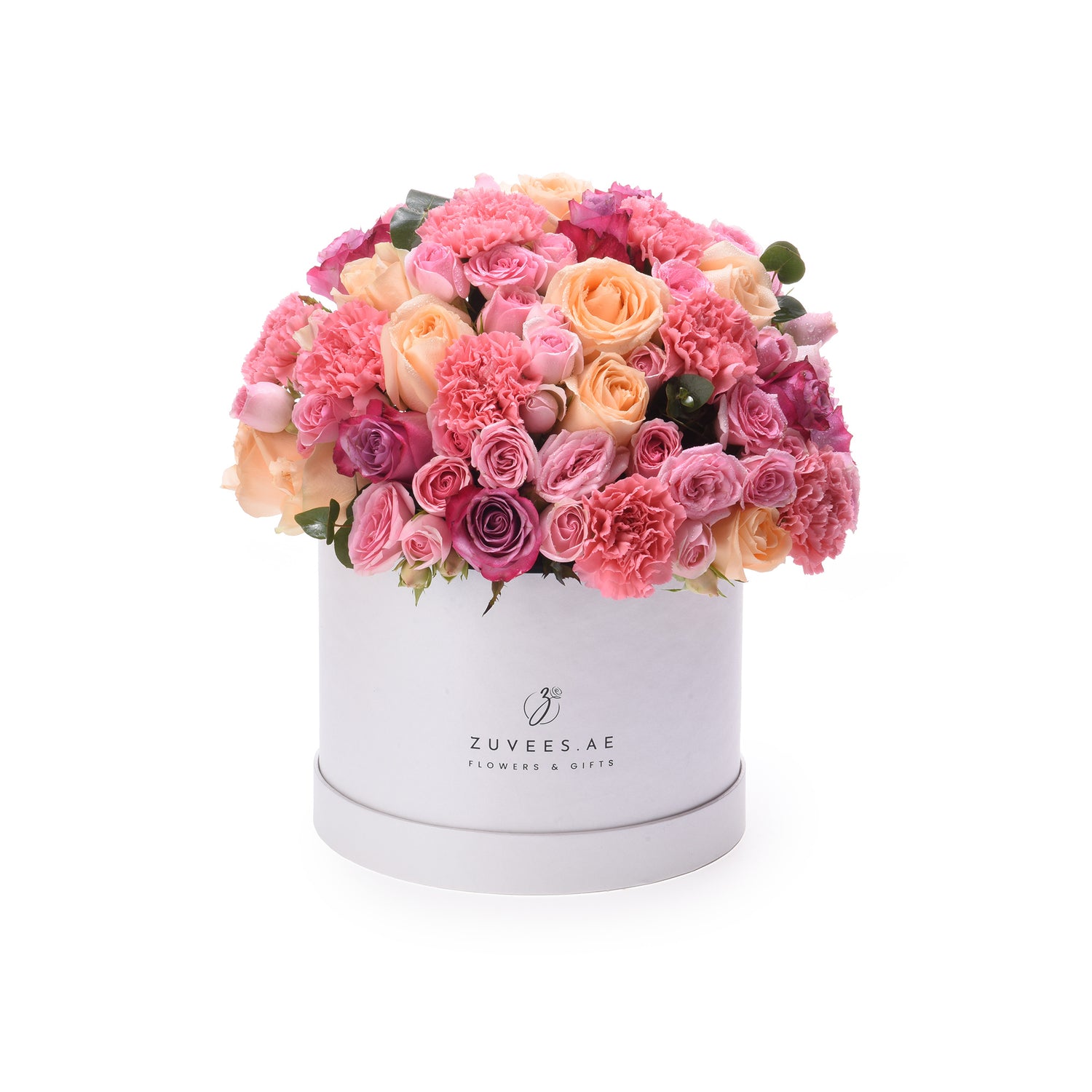 Blush &amp; Lavender White Bloom Box